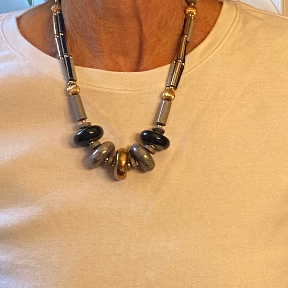 Boho beaded necklace